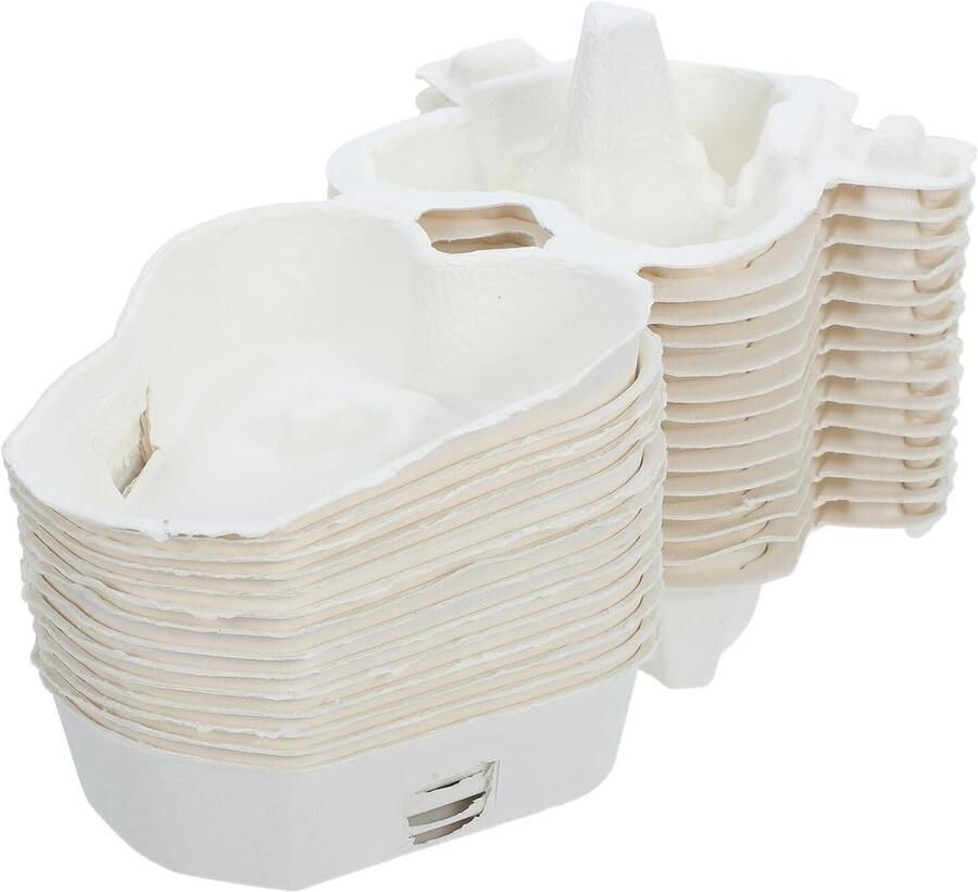 Hartvormige Eierdozen Eierhouders Papier Eieren Opslaan Veilig Stapelen 30 Stuks Wit