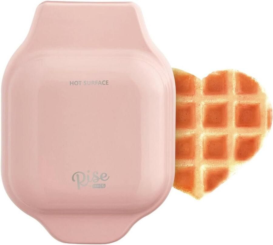 Hartvormige Mini Wafelijzer Compact en Snel Bakken
