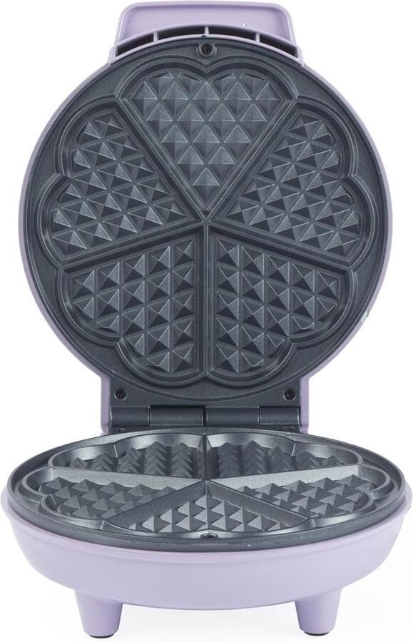 Hartvormige Wafelijzer met Antiaanbaklaag en Instelbare Temperatuur