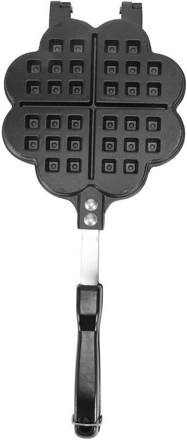 Hartwafelijzer Kookplaat Wafelijzer Pan Wafel Anti-aanbak Wafelijzer Pan Kachel Top Wafel Koekenpan Wafelijzer Pan voor Familie Ontbijt Bakken