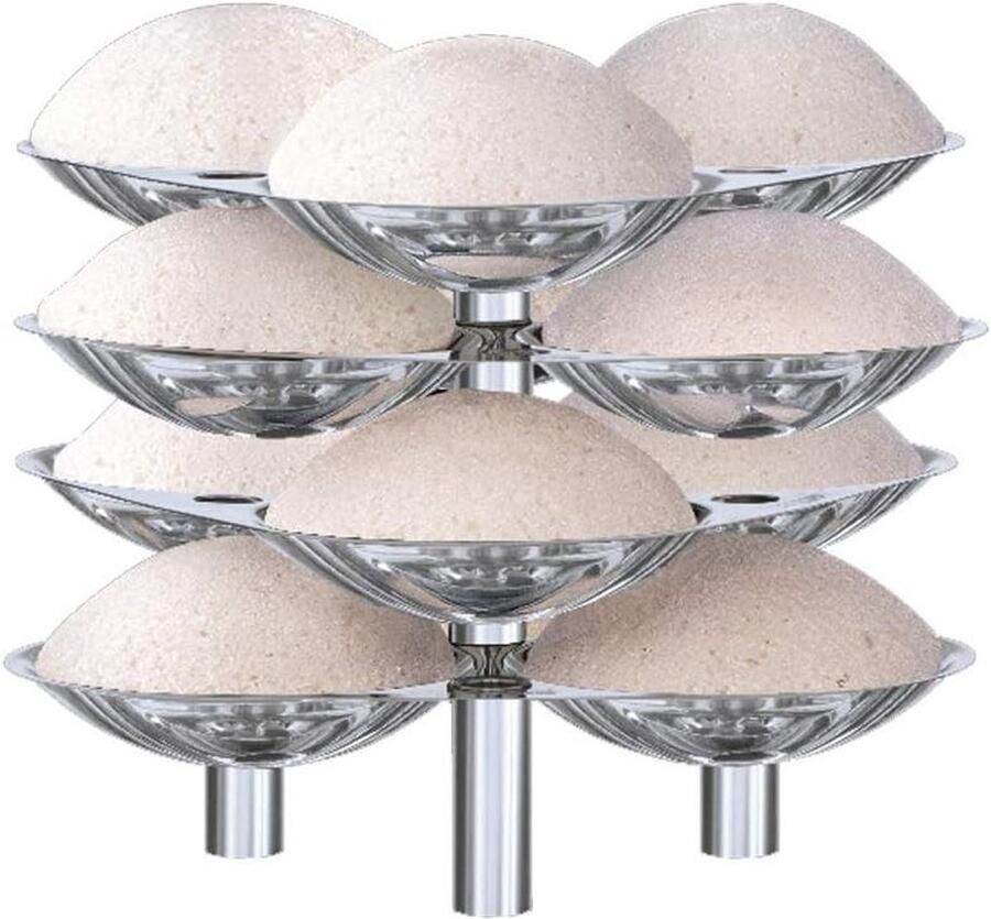 Hawkins RVS Idli Stand 12 Idlis (voor 5 liter en grotere snelkookpan) zilver (SSID5)