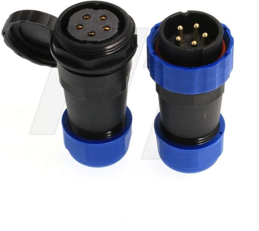 HE29 25A 1500 Volt Max Kabel Plug Power Waterdichte IP68 Luchtvaart Connector Mannelijk Vrouwelijk (5 pin)
