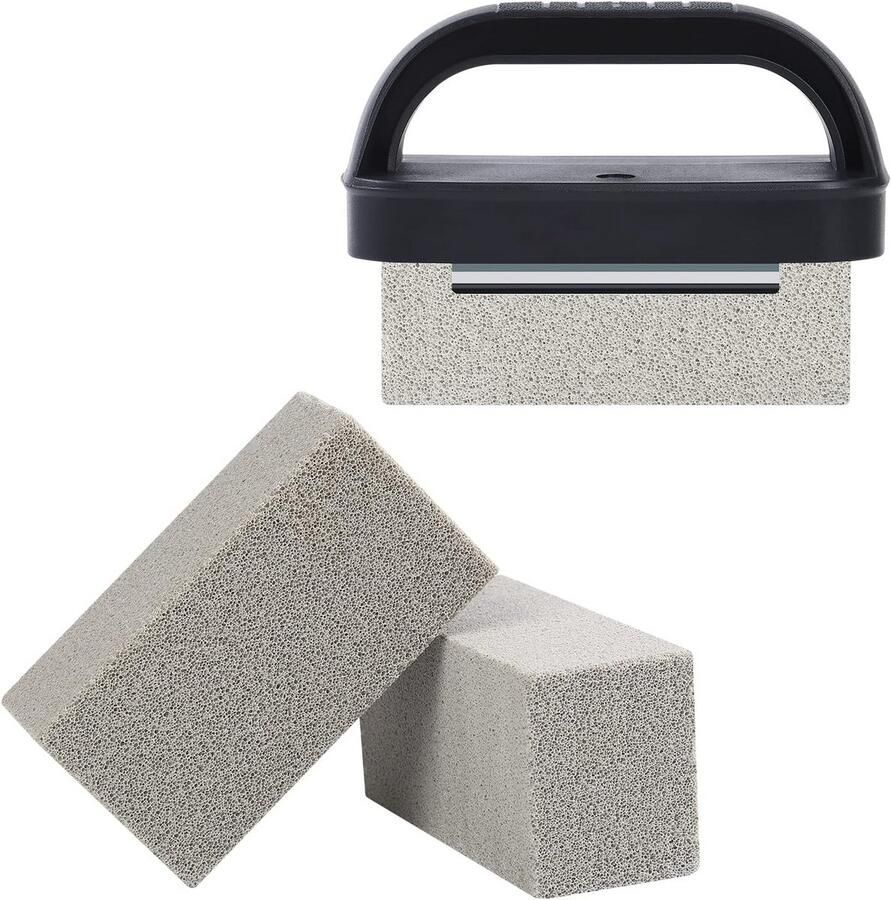Heavy Duty Bakplaat Reinigingssteen 3 Pack Multi Functionele Oplossing voor Grill en Bakplaat