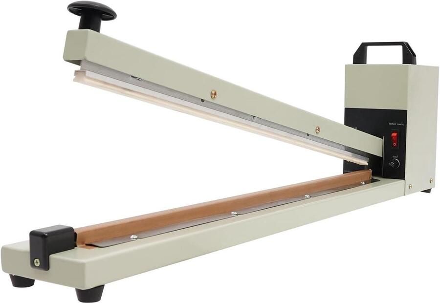 Heetsealmachine Folielasapparaat Sealapparaat Zakken Sluiten 3mm Zegelbreedte 600 mm Wit