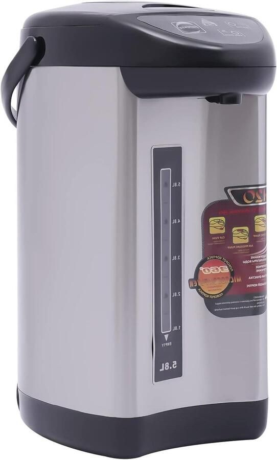 Heetwater Dispenser Thermoskan Waterkoker Snel Water Verwarmen Roestvrij Staal 4 Liter Zwart