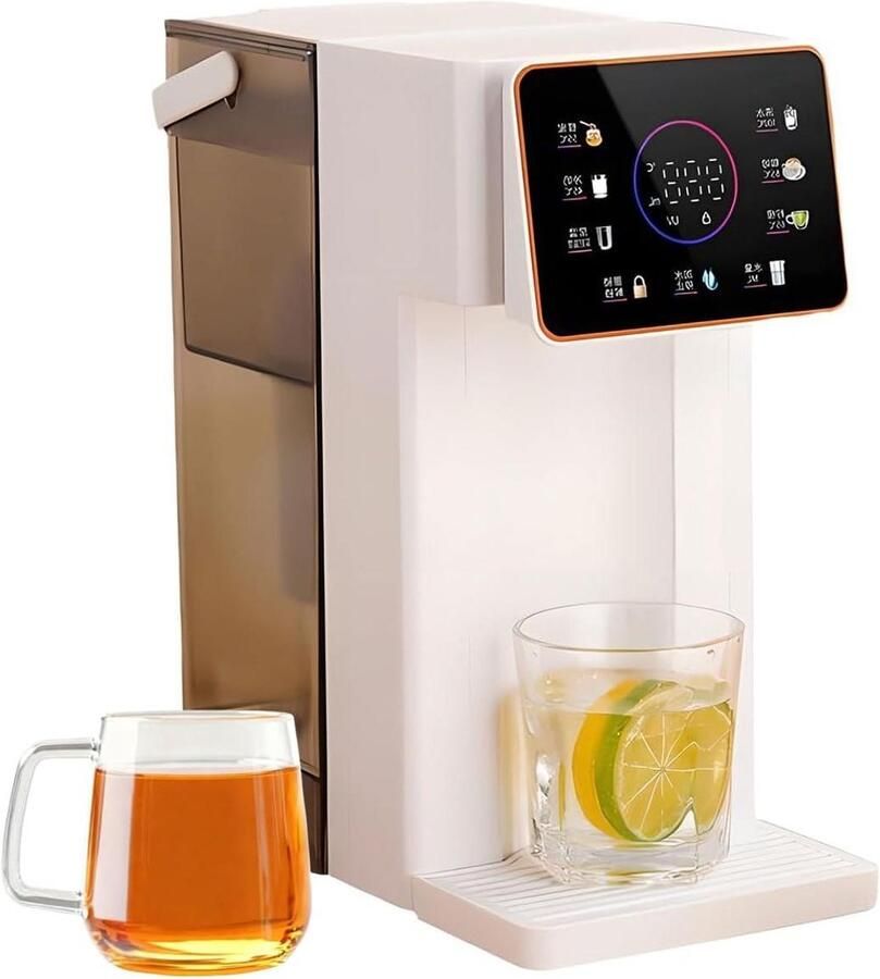 Heetwater Dispenser Waterkoker Aanrecht Snel Drankjes Maken 6 Temperatuur Instellingen 3L Tank Beige