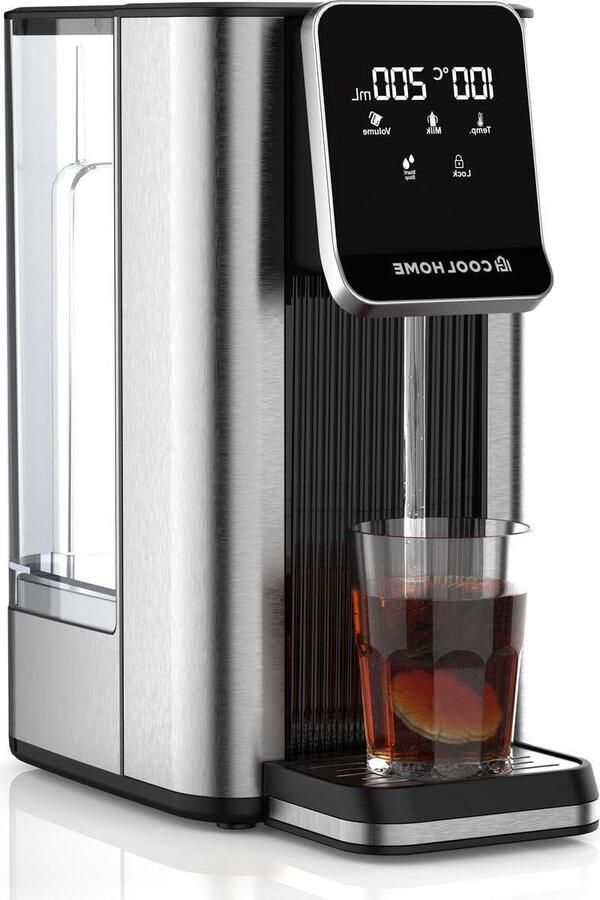 Heetwater Dispenser Waterkoker Apparaat Snel Water Verwarmen Instelbare Temperatuur 2.5 Liter Zwart