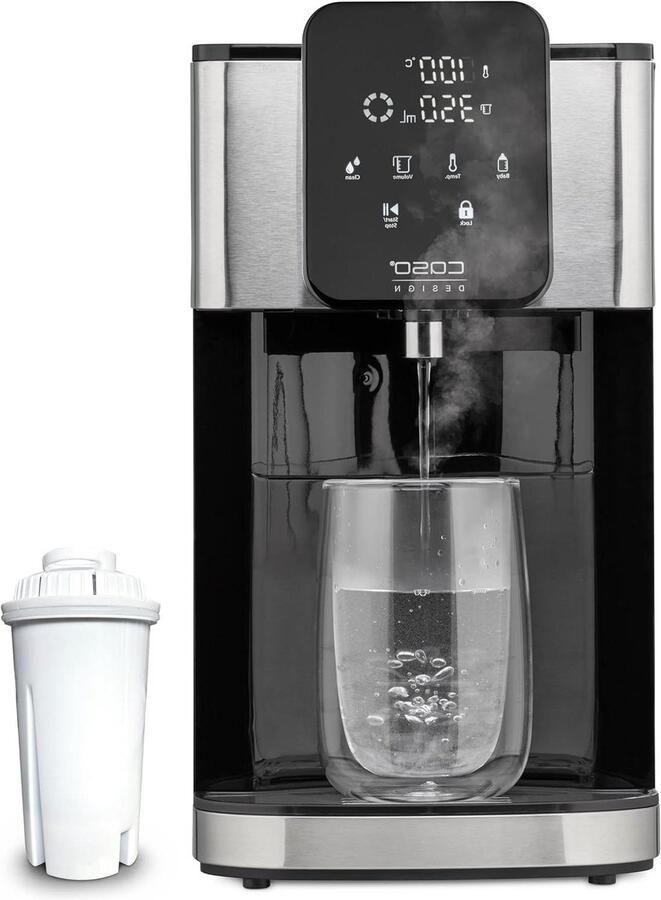 Heetwater Dispenser Waterkoker Snel Dranken Bereiden Direct 37°C Babyvoeding 4 Liter Tank Zwart