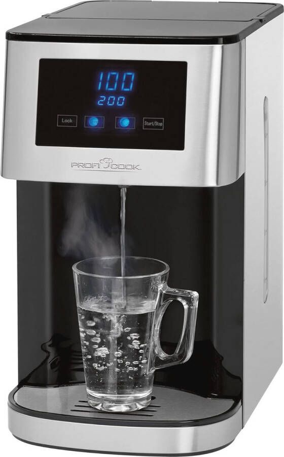 Heetwaterdispenser 100°C in 3 seconden 2600 Watt RVS Zwart en Zilver