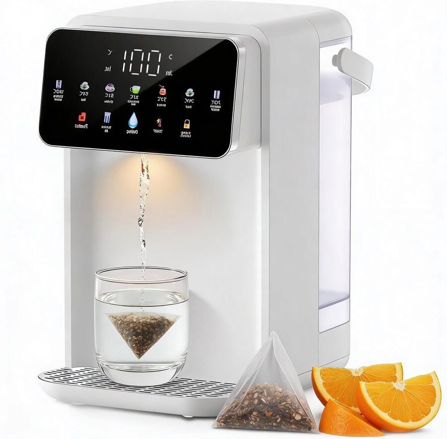 Heetwaterdispenser 3L Direct Heet Water – Instant waterkoker Digitaal Display & 7 Temperatuurinstellingen – Heetwatertap Afneembaar Waterreservoir & Gebruiksvriendelijk Design Incl. Waterfilter