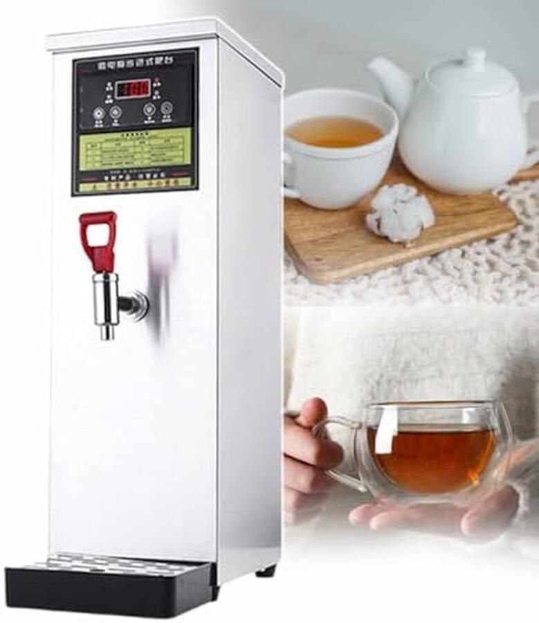 Heetwaterdispenser Automatische waterkoker Snel warm water Instelbare temperatuur 50 liter per uur Zilver Zwart
