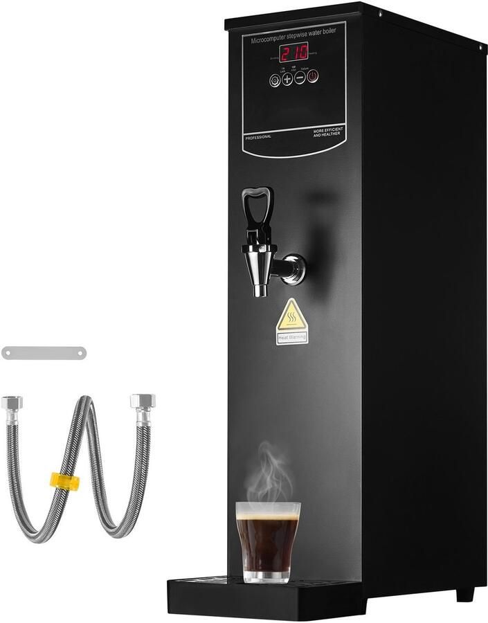 Heetwaterdispenser Commerciële Elektrische Waterkoker Boiler 20 L 1 5 kW Vermogen 50 L uur Uitgifte 316 RVS Verwarmingselement Traploze Temperatuurregeling