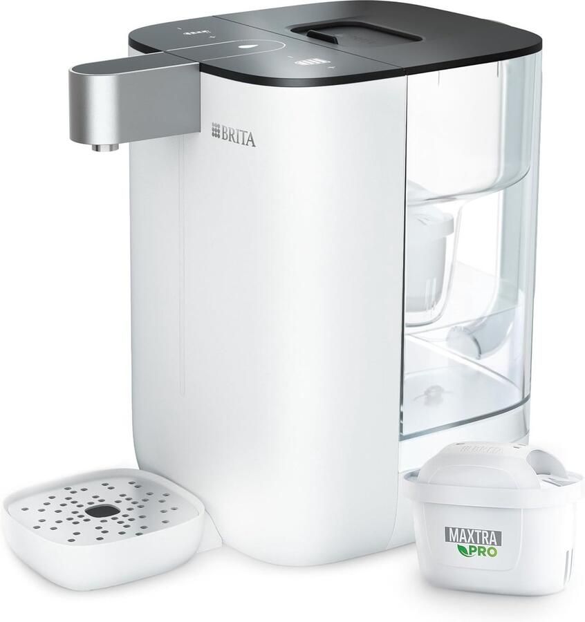 Heetwaterdispenser Direct waterkoker Dranken Bereiden Instelbare Temperatuur Volume 4 Liter Tank Wit