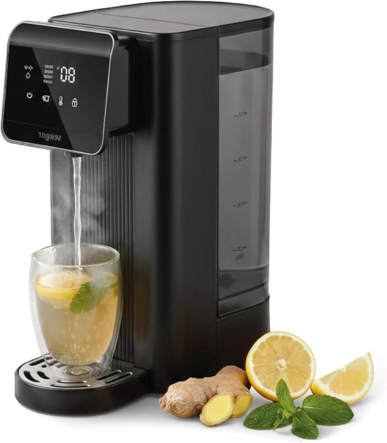 Heetwaterdispenser Waterkoker Instant Direct Water Gebruiken 8 Temperaturen 2.5 Liter Zwart