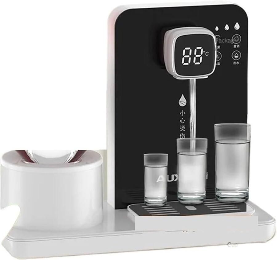 Heetwaterdispenser Direct Waterkoker Snel Thee Zetten Compact Bureaumodel 34cm Hoog Wit