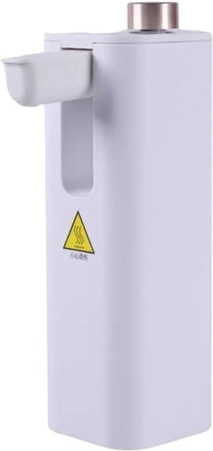 Heetwaterdispenser Draagbare waterkoker Direct warm water Compact en snel 25cm hoog Wit