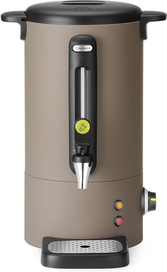 Heetwaterdispenser Glühweinketel Waterkoker Warme Dranken Serveren Instelbare Temperatuur 9 Liter Taupe