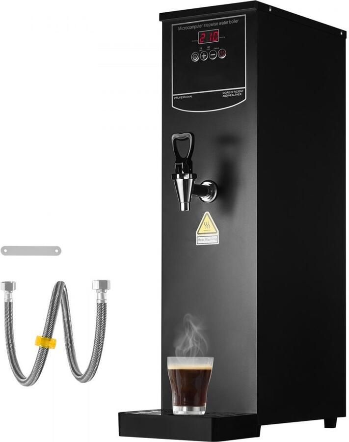 Heetwaterdispenser Horeca 20 L Elektrische Waterkoker 2500 W RVS Verwarmingsbuis Opbrengst 50 L uur Snelle Opwarming Voor Koffie en Thee