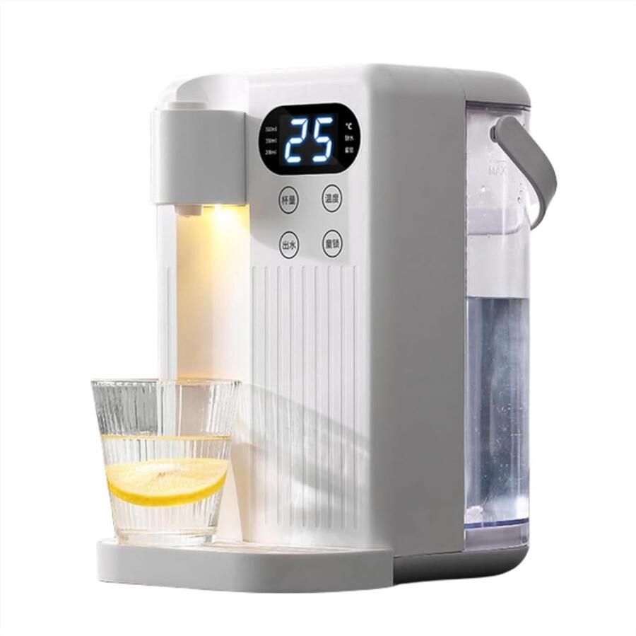 Heetwaterdispenser Waterdispenser Snel Water Opwarmen Instelbare Temperatuur 3 Liter Wit
