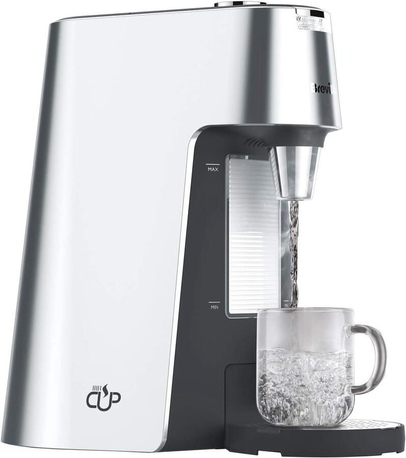 Heetwaterdispenser Waterkoker Direct heet water Variabele waterdosering 2 liter Zilver