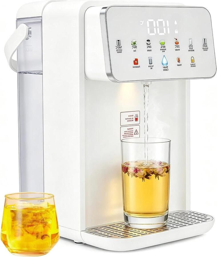 Heetwaterdispenser Waterkoker Dispenser Direct Warm Water 7 Temperatuurinstellingen 3.5 Liter Wit