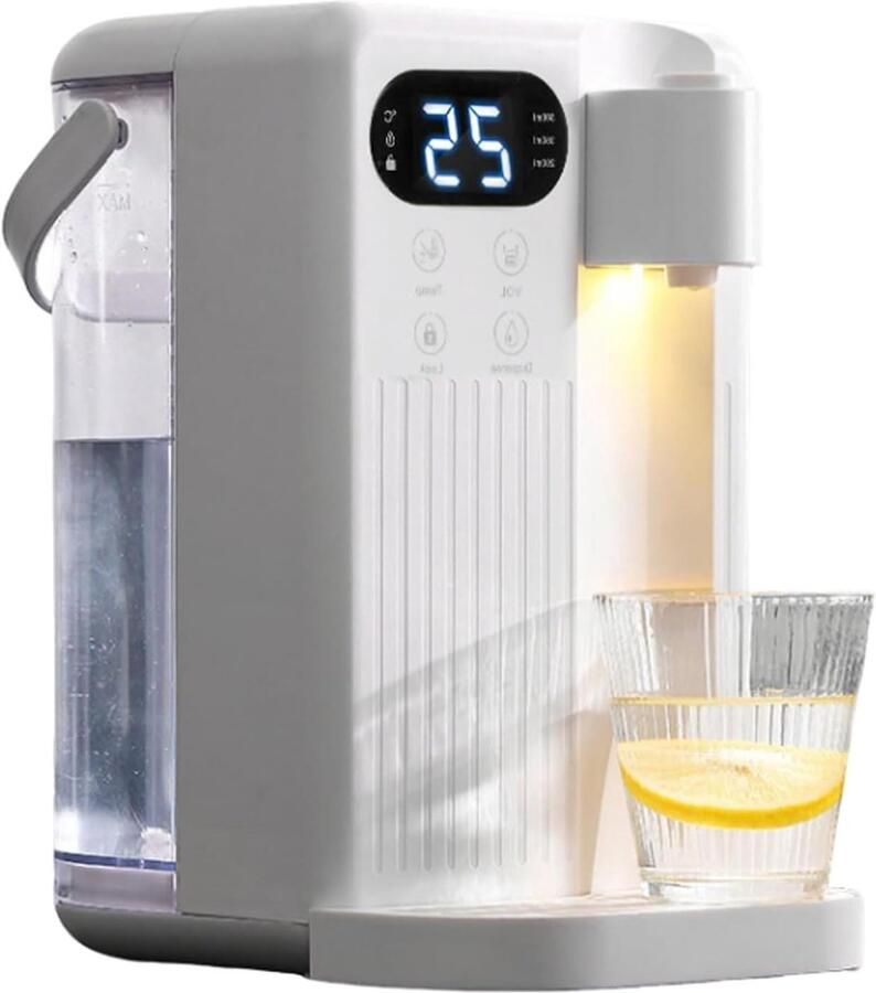 Heetwaterdispenser Waterkoker Dispenser Snel Warm Water Instelbare Temperatuur 3 Liter Wit
