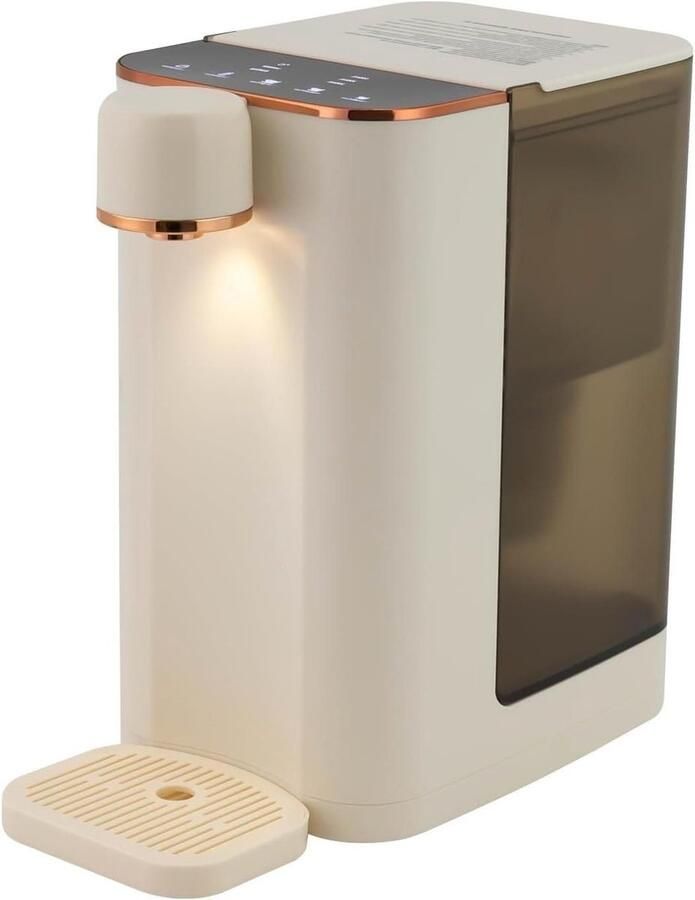 Heetwaterdispenser Waterkoker dispenser Snel water verwarmen Instelbare temperatuur 3L tank Beige