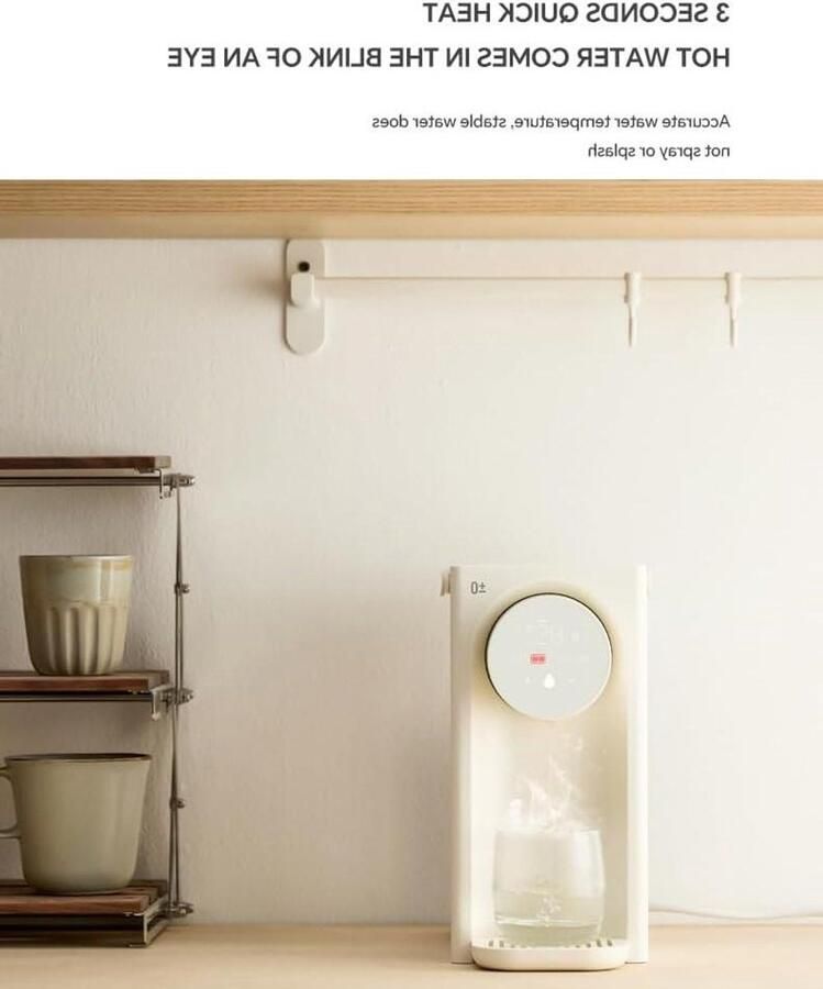 Heetwaterdispenser Waterkoker LED Snel Drankjes Maken Direct Heet Water 3 Liter Capaciteit Wit