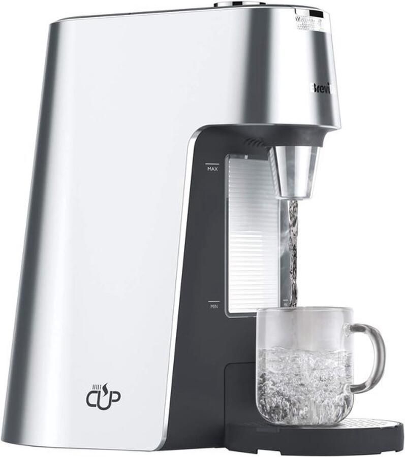 Heetwaterdispenser Waterkoker Meteen heet water Instelbare waterdosering 2 liter Zilver