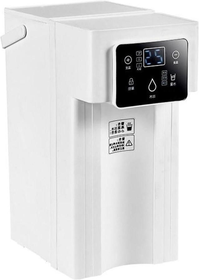 Heetwaterdispenser Waterkoker Snel Direct Warm Water 6-Traps Temperatuurregeling 3L Inhoud Wit