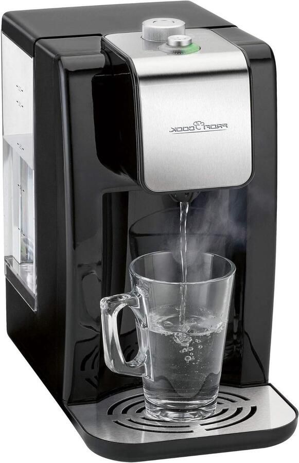 Heetwaterdispenser Waterkoker Snel Dranken Maken Direct 100°C Water 2.2 Liter Roestvrij Staal Zwart