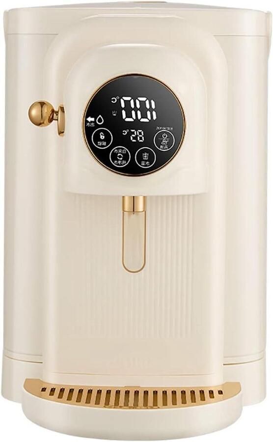 Heetwaterdispenser Waterkoker Snel Drankjes Maken Direct Heet Water 38 Liter Tank Beige