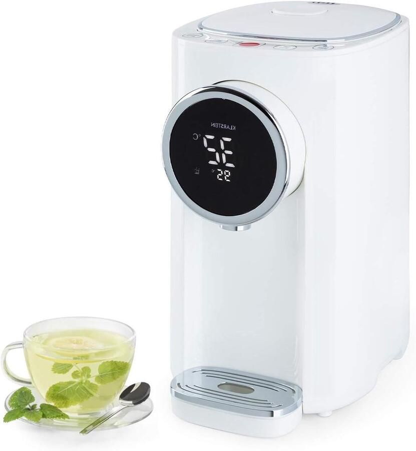 Heetwaterdispenser Waterkoker Snel Water Verwarmen Instelbare Temperatuur 5 Liter Wit