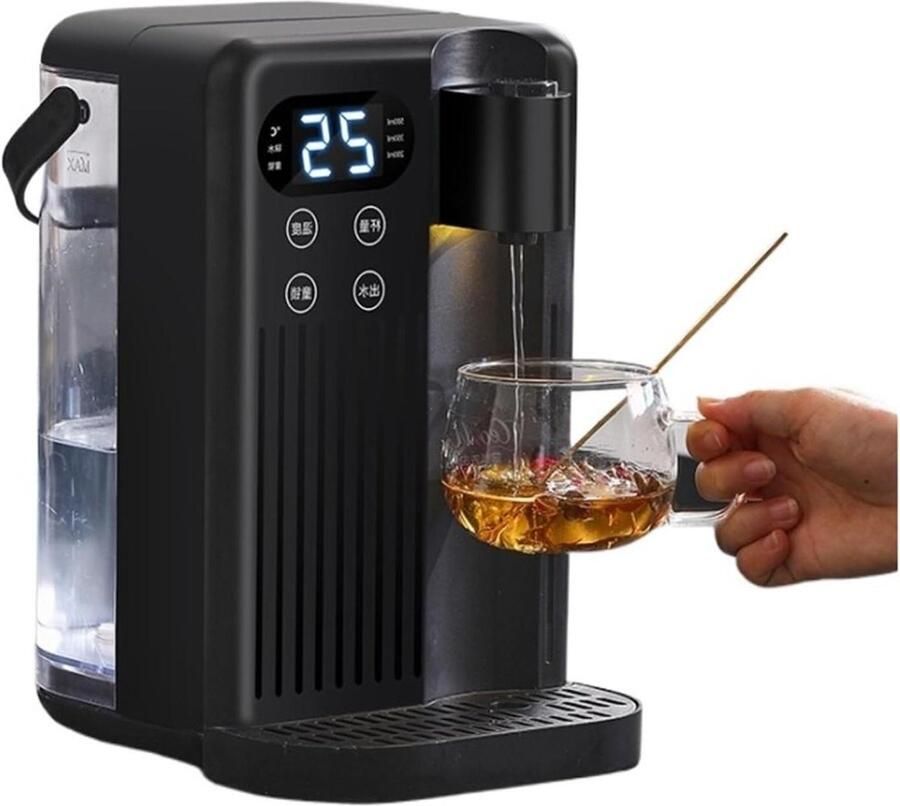 Heetwaterdispenser Waterkoker Warmer Direct Warm Water Kinderslot 3L Zwart