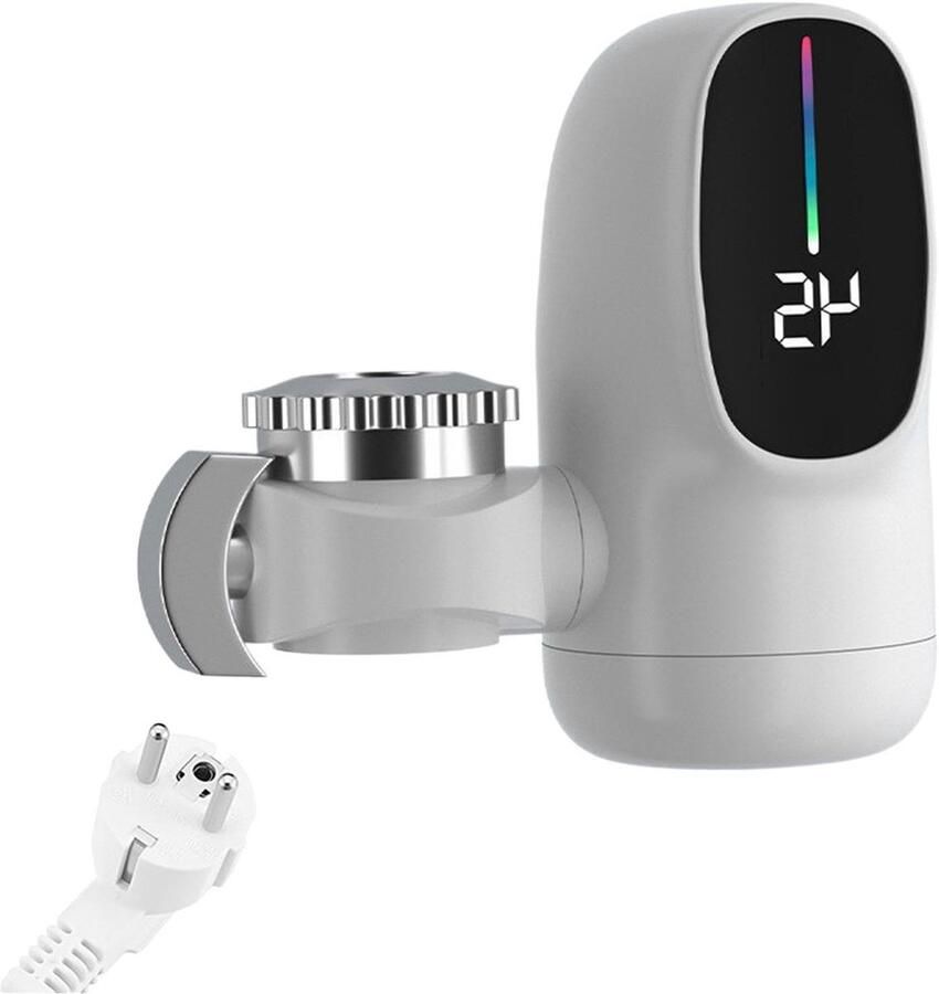 Heetwaterkraan Verwarmingskraan Boiler Direct Warm Water 3 Seconden Opwarming 119 cm breed Wit