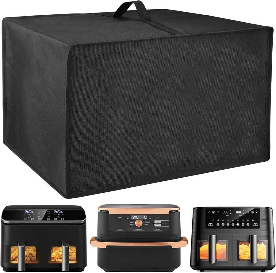 Hejo Air Fryer Dust Protection 49 x 40 x 30 cm Heat Resistant Waterproof Dustproof Cover voor Ninja AF500EU AF400EU AF451EU AF300EU voor Cookwise 9L voor CosorI 8.5L Air Fryer