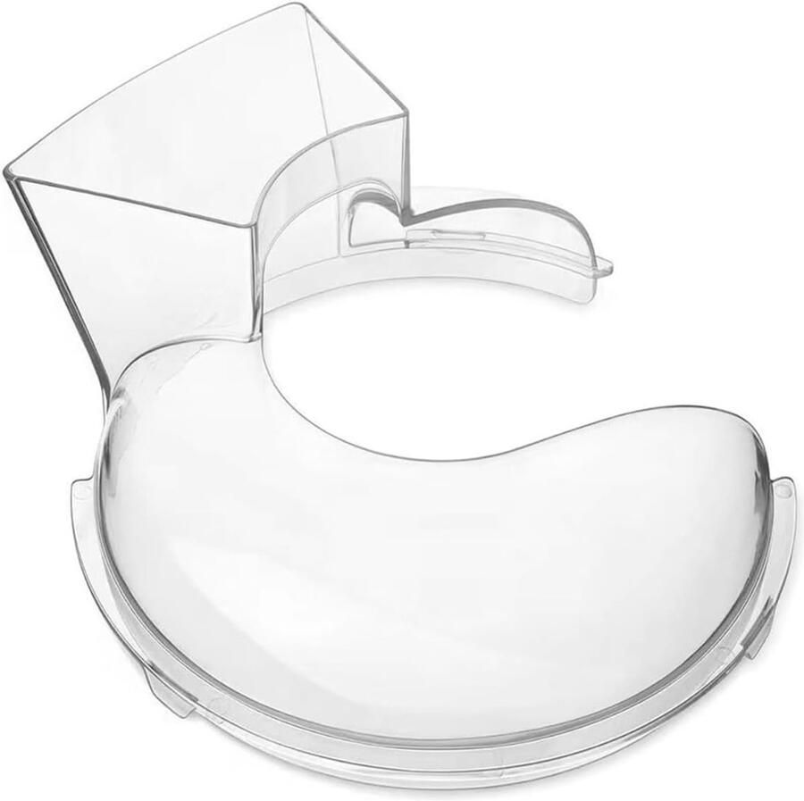 Heldere splash guard met vulopening voor 4.5-5QT mixers accessoires voor keukenmachines en vleesmolen