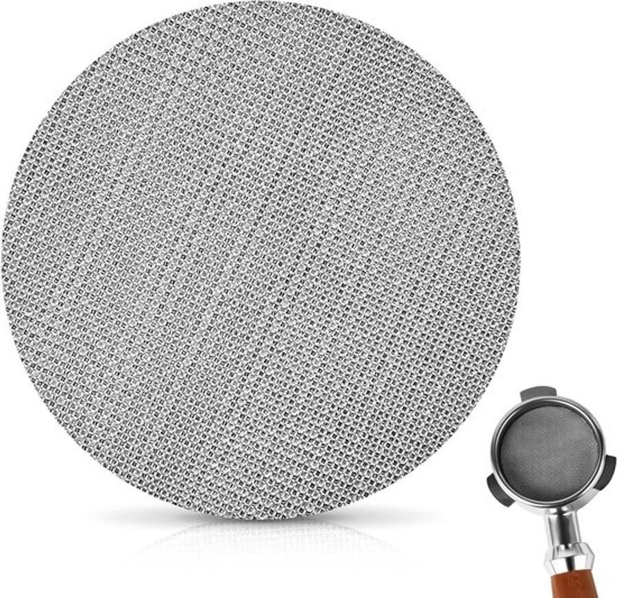 Herbruikbaar koffie filter van roestvrij staal 53.5mm espresso puck filter met 1.7mm dikte voor perfecte koffie-extractie