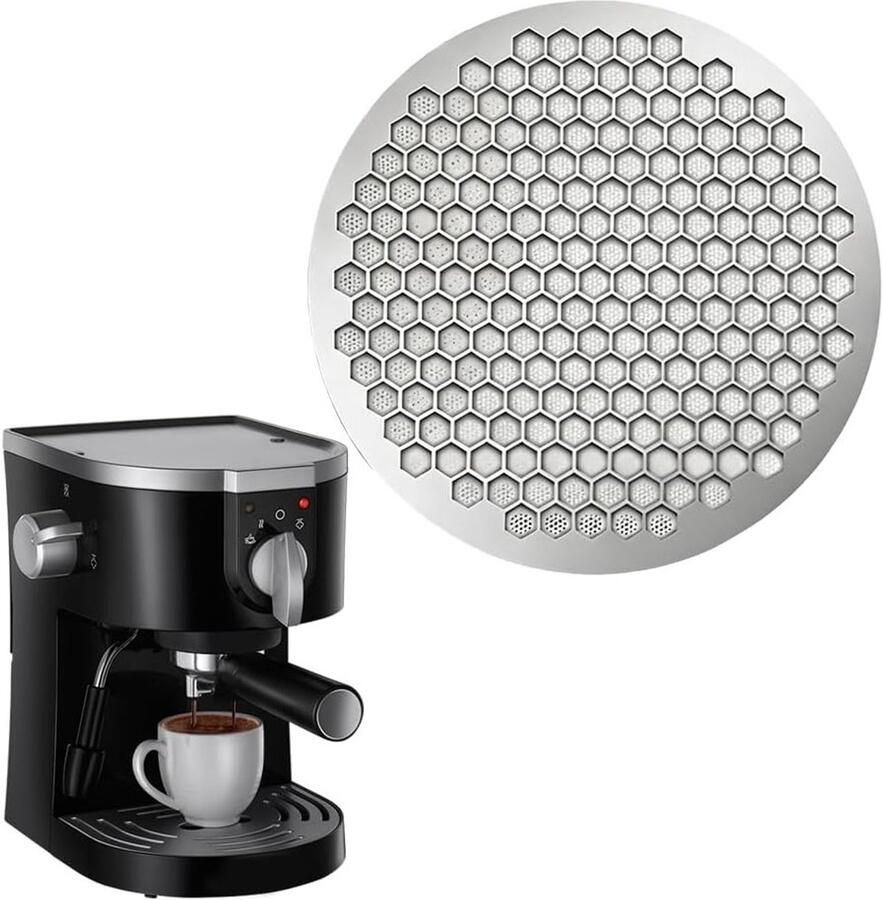 Herbruikbaar metalen filter voor espresso 53 5 mm 0 7 mm dik geschikt voor douchescherm en Puck Zeef 316 roestvrij staal