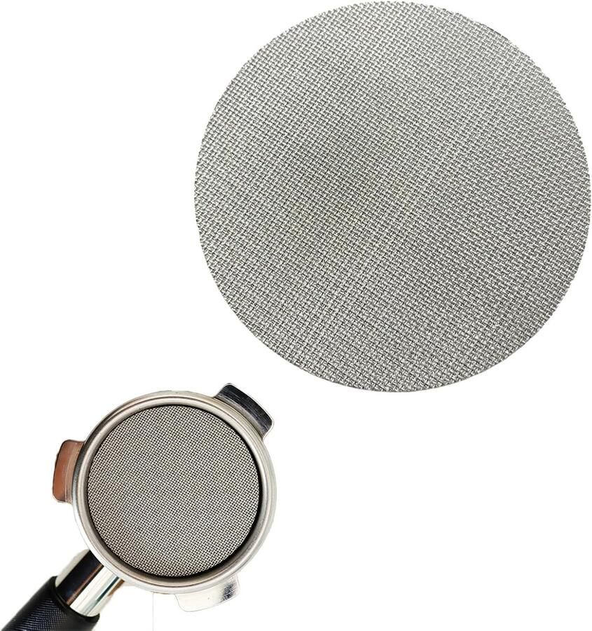 Herbruikbaar RVS Espresso Puck Screen 58.5mm Sintered Koffiefilter Roestvrij 150μm Dikte Accessoires voor Koffieliefhebbers