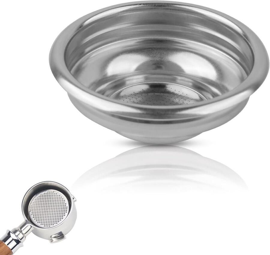 Herbruikbaar RVS Filtermandje 58mm voor 1 Kopje Koffie Mesh Filter voor Espressomachine Accessoires Perfect voor Koffieliefhebbers