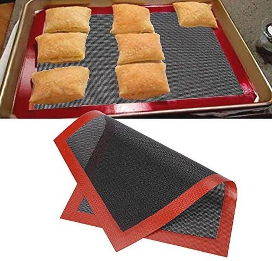 Herbruikbaar Siliconen Baknet Ademend Hittebestendig en Antiaanbaklaag voor Oven en Magnetron