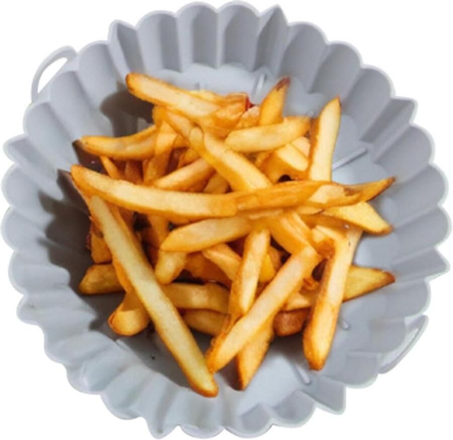 Herbruikbare Airfryer Voering Airfryer Mand Siliconen Gezond Koken Innovatief Textuurpatroon 14x14 cm Niet gespecificeerd