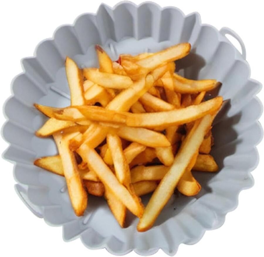 Herbruikbare Airfryer Voering Siliconen Mand Bakken en Braden Voedselveilig Materiaal Groot 21cm Klein 18cm