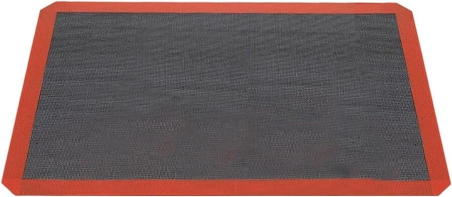 Herbruikbare Bakmat Oven Mat Grill Mat Bakken en Grillen Hittebestendig Glasvezel Universele Maat Zwart