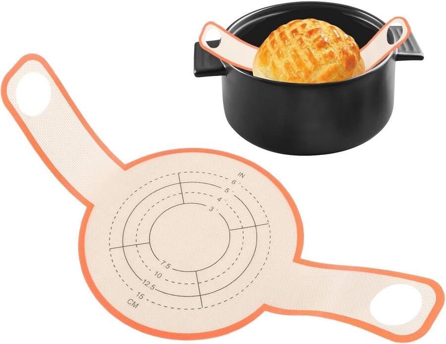 Herbruikbare bakmat voor deegoverdracht – anti-aanbak bakplaat voor zuurdesembrood