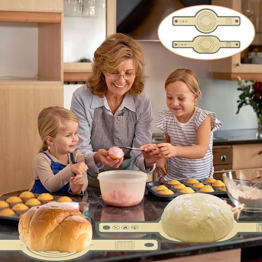 Herbruikbare Brood Sling en Siliconen Mat voor Dutch Oven Anti-aanbak Lange Handvatten Bakaccessoires voor Zuurdesembrood - Foto 2