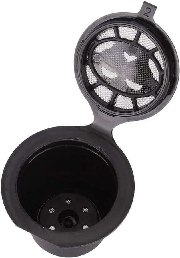 Herbruikbare en Navulbare Koffiecapsules 3-delige Set met Filters Lepel en Borstel voor Nespresso Machine Duurzaam en Milieuvriendelijk
