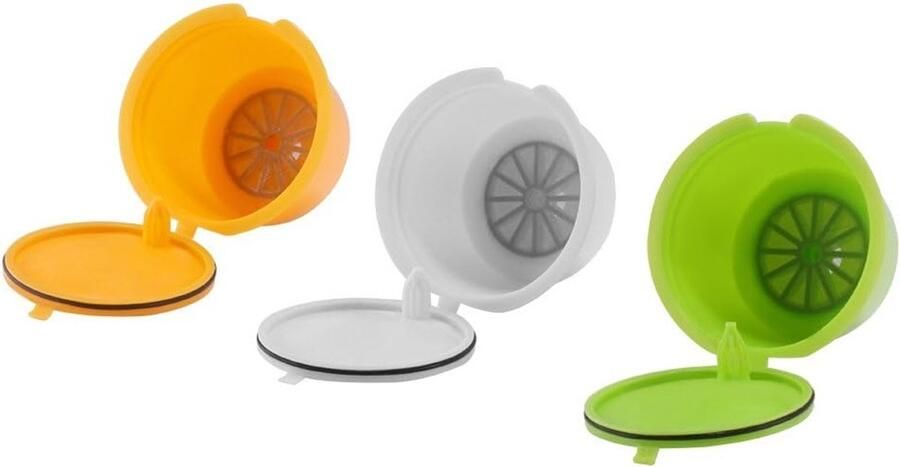 Herbruikbare en navulbare koffiecapsules voor Dolce Gusto 3 stuks plastic pods voor Nescafé koffiezetten