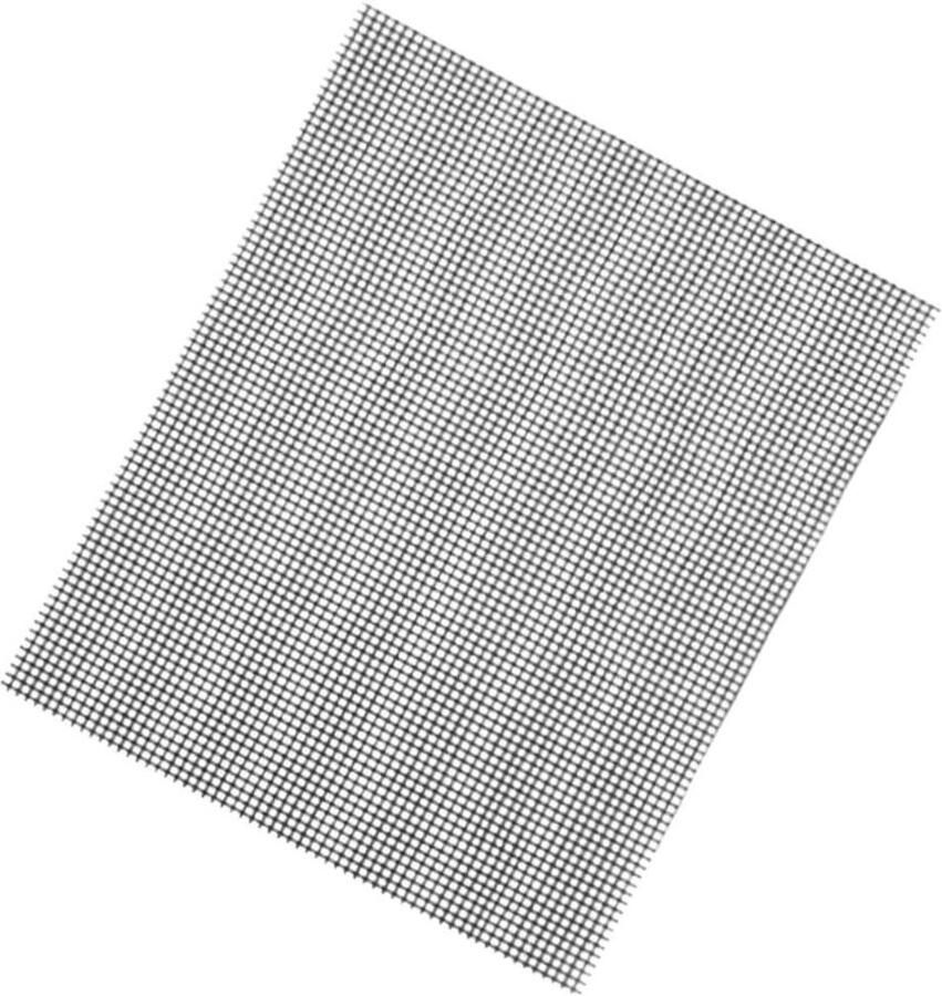 Herbruikbare Grillmat Barbecue Plaat Buiten Koken Snijdbaar Antiaanbak 40 x 33 cm Grijs